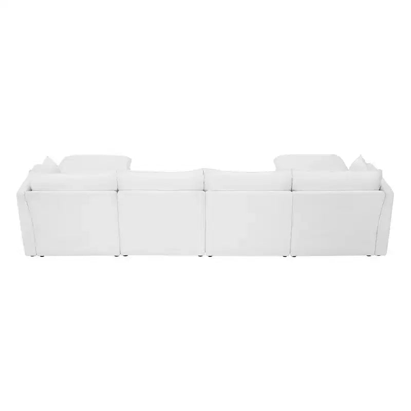 Canapé d'angle modulable 3 places Spruce & Spring gris pour salon