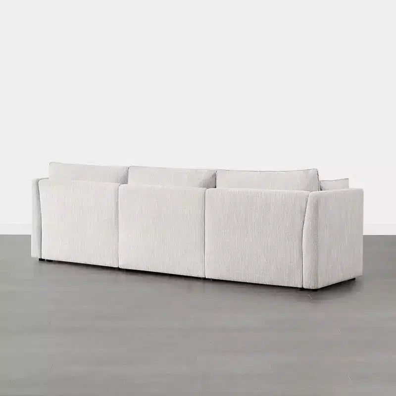 Canapé d'angle modulable 3 places Spruce & Spring gris pour salon
