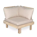 Christopher Knight Home Ysera Salon de jardin 4 pièces en bois d'acacia rustique avec coussins