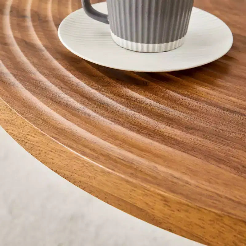 Ensemble de table à manger 3/5 pièces, ensemble de table de cuisine ronde, dînette peu encombrante avec 2/4 chaises rembourrées - ModernLuxe