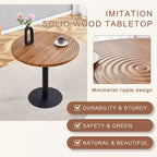 Ensemble de table à manger 3/5 pièces, ensemble de table de cuisine ronde, dînette peu encombrante avec 2/4 chaises rembourrées - ModernLuxe
