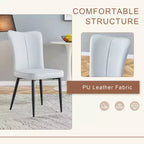 Ensemble de table à manger 3/5 pièces, ensemble de table de cuisine ronde, dînette peu encombrante avec 2/4 chaises rembourrées - ModernLuxe
