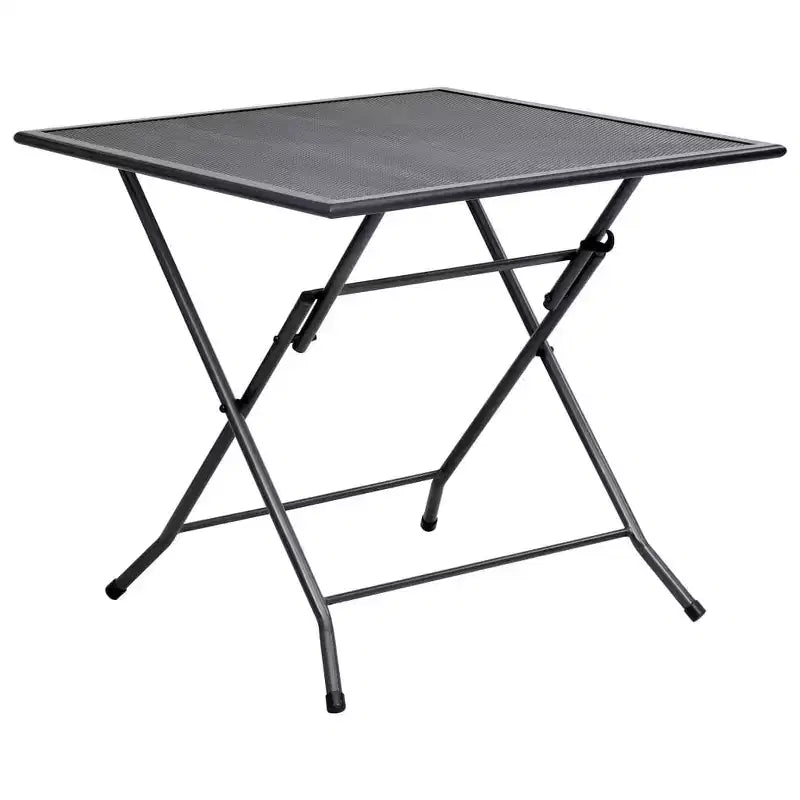 vidaXL Ensemble de salle à manger anthracite en acier avec revêtement électrophorétique et thermolaqué
