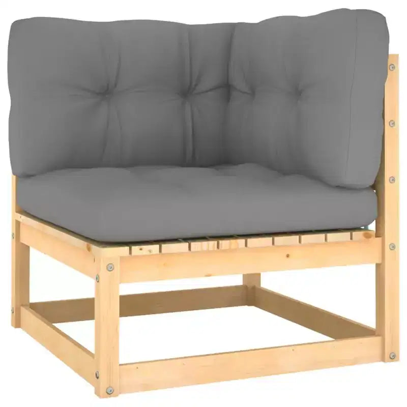 vidaXL Salon de jardin en bois pin massif solide grand modulable