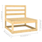 vidaXL Salon de jardin en bois pin massif solide grand modulable