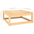 vidaXL Salon de jardin en bois naturel avec coussins gris