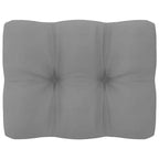 vidaXL Salon de jardin en bois naturel avec coussins gris