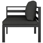 vidaXL Salon de jardin modulaire Table Aluminium Anthracite