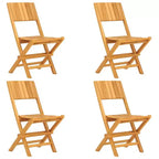 vidaXL Salon de jardin Teck Teck Bois Moyen Pliable