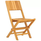 vidaXL Salon de jardin Teck Teck Bois Moyen Pliable