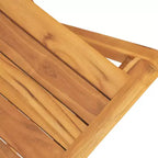 vidaXL Salon de jardin Teck Teck Bois Moyen Pliable