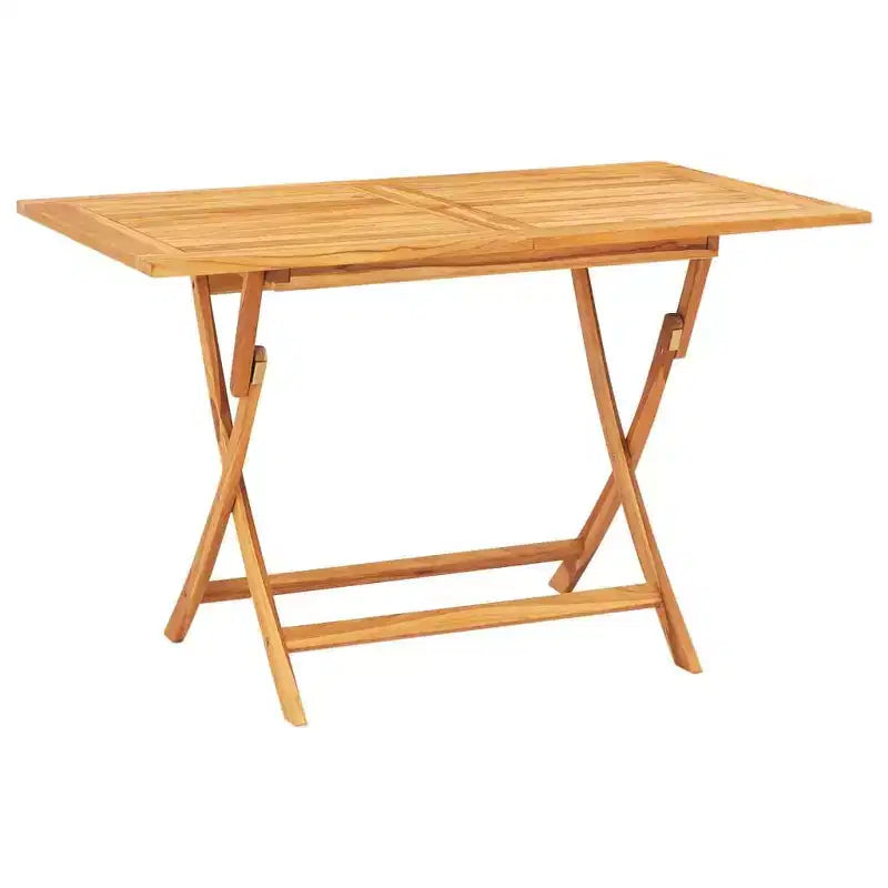 vidaXL Salon de jardin Teck Teck Bois Moyen Pliable