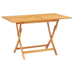vidaXL Salon de jardin Teck Teck Bois Moyen Pliable