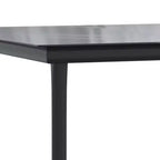 vidaXL Ensemble de salle à manger d'extérieur Table et chaises Gris et noir Poly rotin et acier - Longueur de table 63 (160 cm) 4 chaises