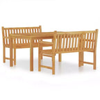 vidaXL Garden Dining Set Natural Teak