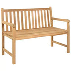 Ensemble de salle à manger de jardin vidaXL Teck naturel