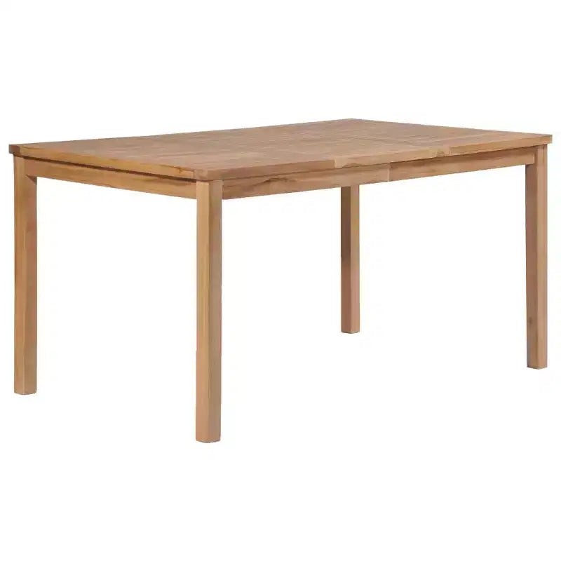 Ensemble de salle à manger de jardin vidaXL Teck naturel