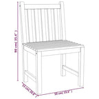 vidaXL Ensemble de Repas de Jardin Teck Naturel Teck Massif Poncé Lisse Standard