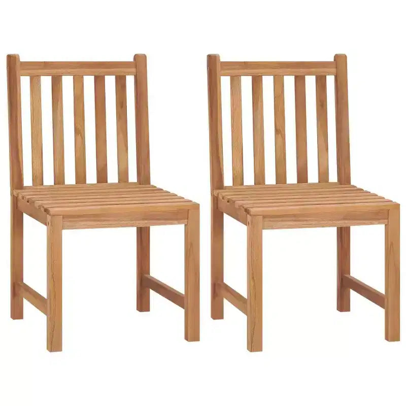 vidaXL Ensemble de Repas de Jardin Teck Naturel Teck Massif Poncé Lisse Standard