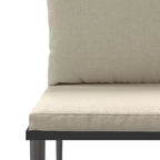 vidaXL Salon de jardin 7 pièces avec coussins résine tressée gris