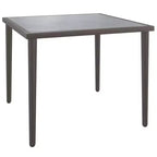 vidaXL Salon de jardin 7 pièces avec coussins résine tressée gris