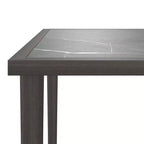 vidaXL Salon de jardin 7 pièces avec coussins résine tressée gris