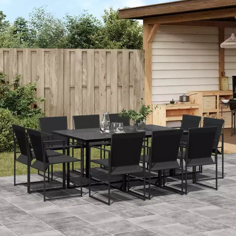 vidaXL Salon de Jardin Ensemble Table et Chaises Mobilier d'extérieur en textilène