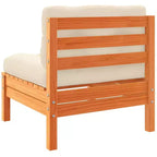 vidaXL Ensemble de canapés de jardin Marron cire Bois de pin massif Grande modularité