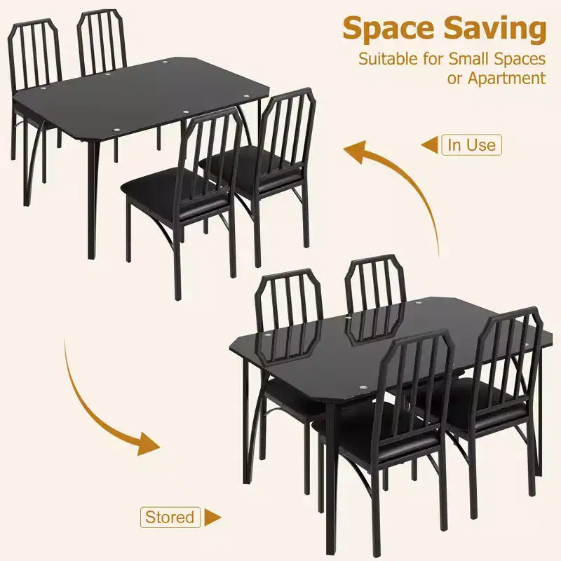 Lot de 2 chaises de cuisine, ensemble de table de salle à manger avec coussin confortable, ensemble de meubles de cuisine avec chaises, convient pour le salon, la cuisine.