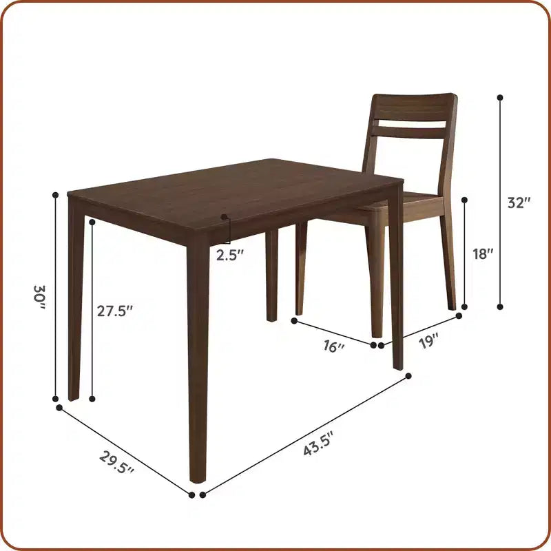 Ensemble chaise et table de salle à manger Crew