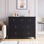 Commode moderne à 7 tiroirs, Armoire de rangement en bois avec tiroirs, Convient aux armoires, couloirs, salons et chambres à coucher