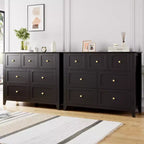 Commode moderne à 7 tiroirs, Armoire de rangement en bois avec tiroirs, Convient aux armoires, couloirs, salons et chambres à coucher