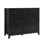 Commode moderne à 7 tiroirs, Armoire de rangement en bois avec tiroirs, Convient aux armoires, couloirs, salons et chambres à coucher