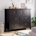 Modern 7-Drawer Chest, Wooden Storage Cabinet with Drawers, Suitable for Wardrobes, Hallways, Living Rooms, and Bedrooms