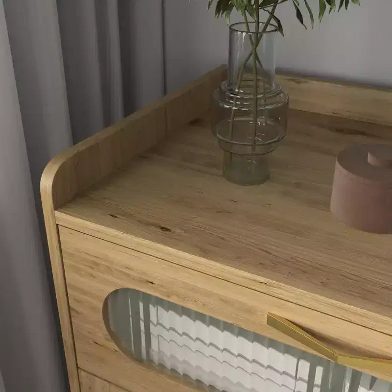 Commode de chambre à 6 tiroirs, commode double avec station de charge, commode en rotin, commode haute avec tiroirs