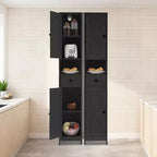 67in Tall Bathroom Cabinet with 2 Adjustable Shelves & 1 Drawer, Freestanding Storage Organizer for Small Spaces, Bathroom, Kitchen & Hallway
