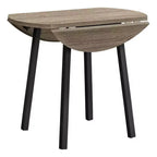 Ensemble de salle à manger vintage 3 pièces Okak avec table et chaises rembourrées pour salle à manger, restaurant, ensemble dinette rond moderne avec rallonge à rabats