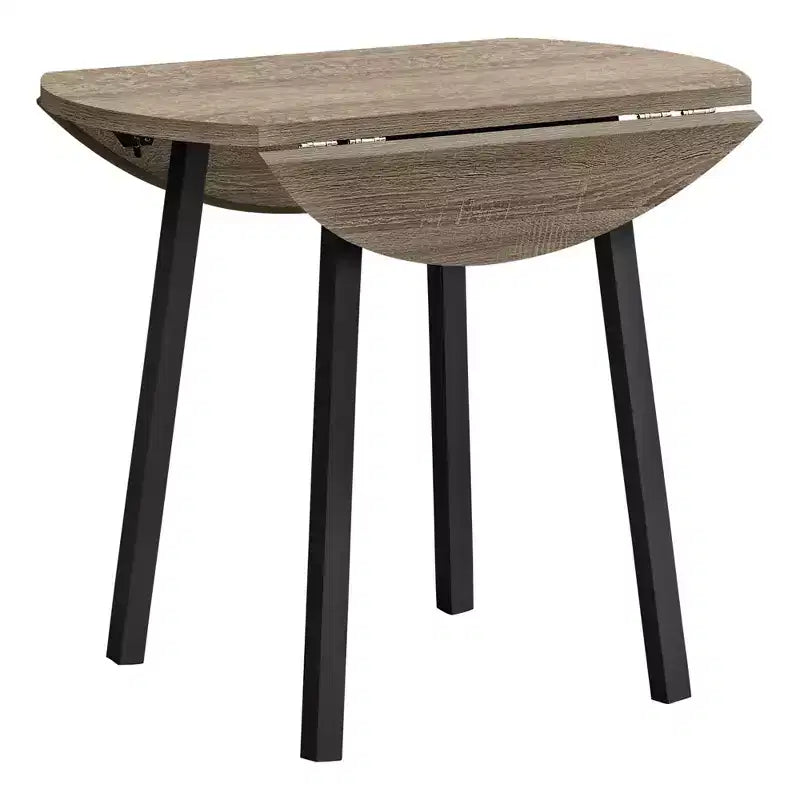 Ensemble de salle à manger vintage 3 pièces Okak avec table et chaises rembourrées pour salle à manger, restaurant, ensemble dinette rond moderne avec rallonge à rabats