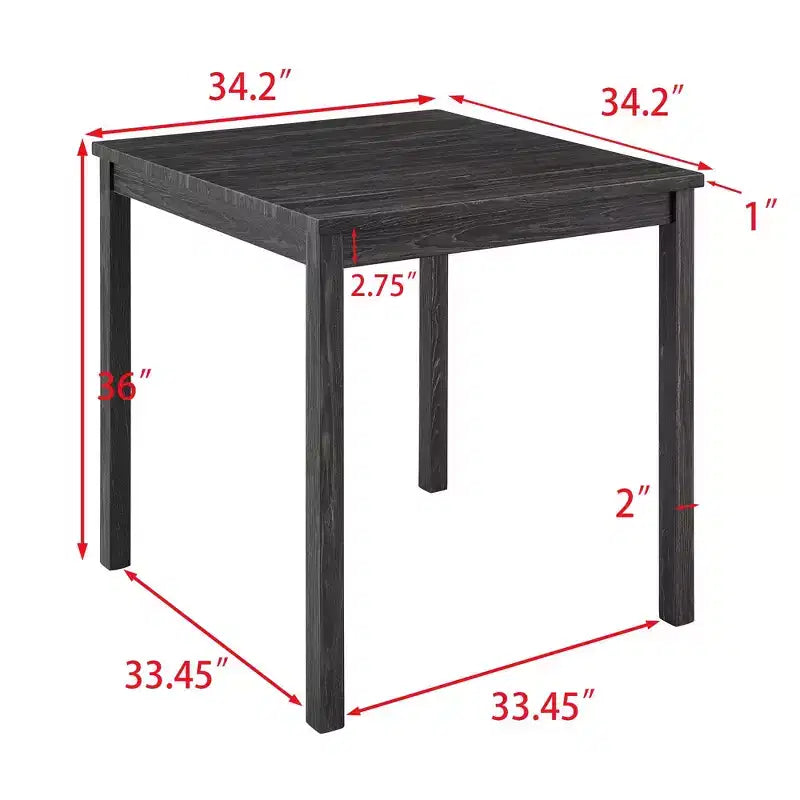 Ensemble table de bar et 4 tabourets de bar style ferme Okak 5 pièces pour cuisine, salle à manger, ensemble dînette vintage avec cadre en bois massif