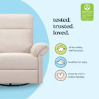 Fauteuil inclinable et planeur pivotant avec appui-tête et accoudoirs réglables