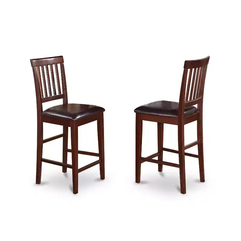 Ensemble table hauteur comptoir - Set de salle à manger 3 pièces avec tabourets - Table de cuisine rustique