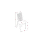 Ensemble de salle à manger 7 pièces - Table et chaises de cuisine - Meubles de salle à manger modernes - Finition Blanc Lin