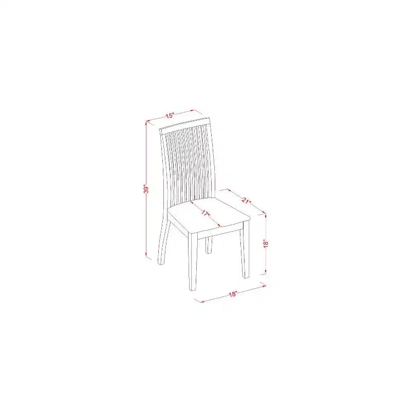 Ensemble de salle à manger 7 pièces - Table et chaises de cuisine - Meubles de salle à manger modernes - Finition Blanc Lin