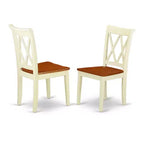 Ensemble table à manger ronde 5 pièces - Table de 107 cm et 4 chaises - Ensemble de cuisine style baroque