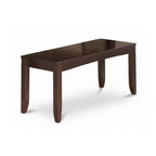 Ensemble de salle à manger 6 pièces – Table rectangulaire et 4 chaises avec banc – Fini cappuccino – Table de 54/66