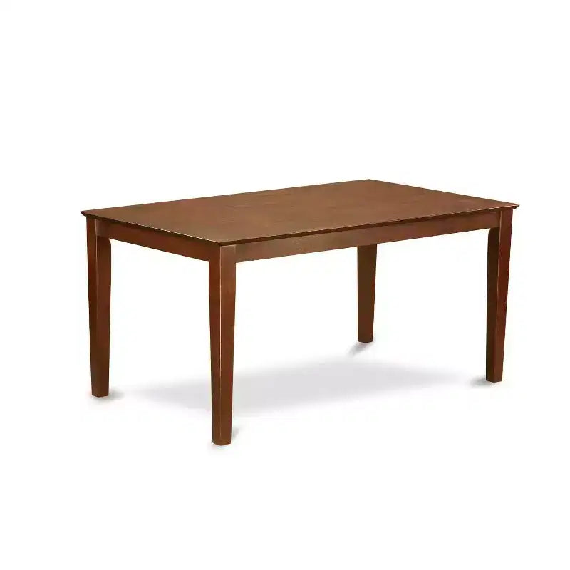 Ensemble de salle à manger rectangulaire 7 pièces Table de 60 pouces avec 6 chaises de cuisine en bois