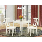 Ensemble Table à Manger Ronde 3 pièces Table et Chaises 42 Pouces - Table de Cuisine Moderne