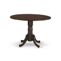 Gothic Dinette Set - Kitchen Table with Drop Leaves & Leather Chairs - 5 Piece