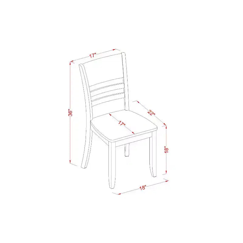 Ensemble de salle à manger gothique - Table de cuisine avec abattants et chaises en cuir - 5 pièces