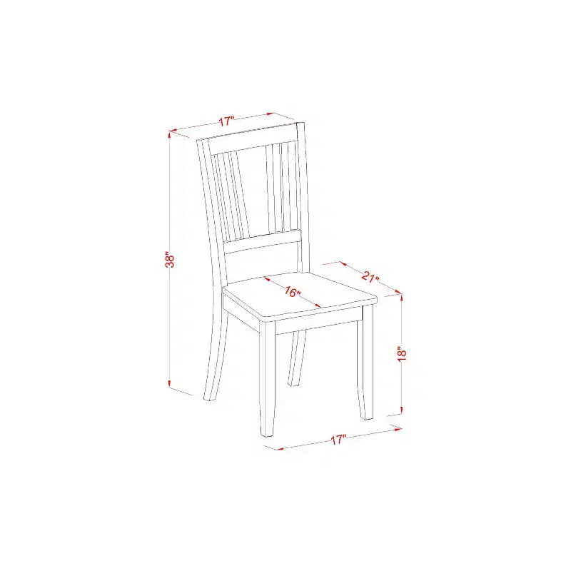 Ensemble Table de Salle à Manger Rustique - Table Carrée et 2 Chaises - Bois Massif, Motif Floral - Repas Convivial en Cuisine